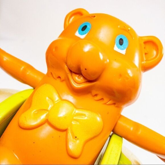 Vintage Fisher-Price Bob-Along Bear 1978 Rattle Pull Toy - Picture 6 of 7